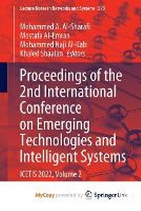 Enlarge image Cover: Proceedings of the 2nd International Conference on Emerging Technologies and Intelligent Systems - Springer