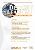 Cover: Distance Learning Vol 19 Issue 2 - Information Age Publishing