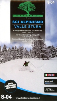 Abbildung von: Sci alpinismo in Valle Po e Val Varaita. Cartoguida scala 1:25.000-Sky mountaineering map guide 1:25,000 scale - Fraternali Editore