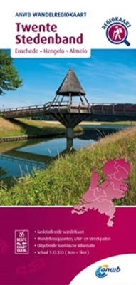 Abbildung von: Twente Stedenband hiking region map - ANWB BV, Netherlands