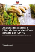 Cover: Analyse des m&eacute;taux &agrave; l'&eacute;tat de traces dans l'eau potable par ICP-MS - Editions Notre Savoir
