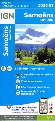 Abbildung von: Samoens / Haut-Giffre: 3530ET - Institut Geographique National