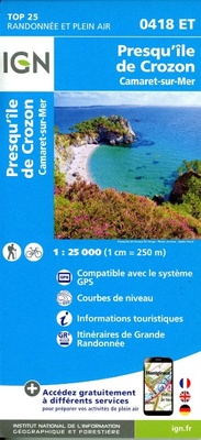 Abbildung von: Presqu'ile de Crozon / Camaret-sur-Mer: 0418ET - Institut Geographique National