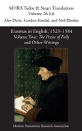 Cover: Erasmus in English, 1523-1584 - Modern Humanities Research Association