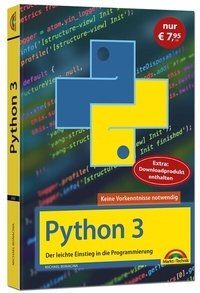 Enlarge image Cover: Python 3 Programmieren lernen und anwenden - Markt + Technik