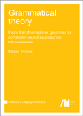 Cover: Grammatical theory - Language Science Press