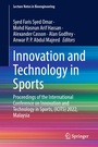 Cover: Innovation and Technology in Sports - Springer