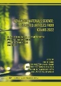 Cover: Advanced Materials Science: Selected Articles from ICoAMS 2022 - Trans Tech Publications Ltd