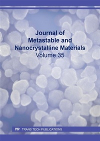 Abbildung von: Journal of Metastable and Nanocrystalline Materials Vol. 35 - Trans Tech Publications Ltd