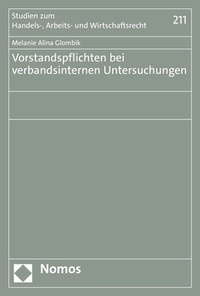 Abbildung von: Vorstandspflichten bei verbandsinternen Untersuchungen - Nomos