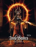 Cover: Anne Stokes: Mystic World Posterkalender 2024. Mystische Wesen in einem Wandkalender f&uuml;r Fantasy-Fans. Kalender im Format 34 x 44 cm. - Heye