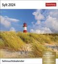 Cover: Sylt Sehnsuchtskalender 2024. Reise-Kalender mit 53 Postkarten voll traumhafter Urlaubs-Fotos. Sylt f&uuml;r den Schreibtisch in einem Wochenkalender - Harenberg