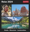 Cover: Reise Tagesabrei&szlig;kalender 2024. Kalender f&uuml;r jeden Tag mit faszinierenden Bildern fremder Kulturen, r&auml;tselhaften Br&auml;uchen und beeindruckenden Orten aus aller Welt. Tischkalender 2024. - Harenberg