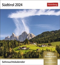 Abbildung von: Südtirol Sehnsuchtskalender 2024. Reise-Kalender mit Urlaubsfeeling für den Schreibtisch. Südtirols schönste Ausblicke in einem Postkarten-Fotokalender. Auch zum Aufhängen - Harenberg