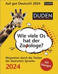 Cover: Duden Auf gut Deutsch! Tagesabrei&szlig;kalender 2024. T&auml;gliche Wissensh&auml;ppchen zu Rechtschreibung, Grammatik und Wortwahl. Der richtige Kalender f&uuml;r Sprachinteressierte - Harenberg