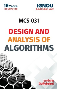 Abbildung von: MCS-031 Design And Analysis Of Algorithm - Gullybaba Publishing House Pvt. Ltd