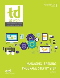 Enlarge image Cover: Managing Learning Programs Step by Step - Association for Talent Development