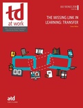 Cover: The Missing Link in Learning: Transfer - Association for Talent Development