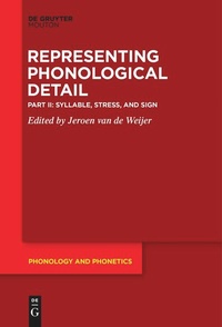 Enlarge image Cover: Syllable, Stress, and Sign - De Gruyter Mouton