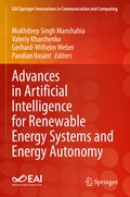 Cover: Advances in Artificial Intelligence for Renewable Energy Systems and Energy Autonomy - Springer