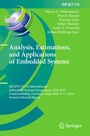 Cover: Analysis, Estimations, and Applications of Embedded Systems - Springer
