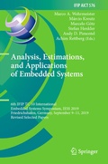 Cover: Analysis, Estimations, and Applications of Embedded Systems - Springer