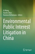 Cover: Environmental Public Interest Litigation in China - Springer
