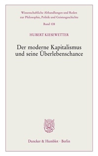 Abbildung von: Der moderne Kapitalismus und seine Überlebenschance. - Duncker & Humblot