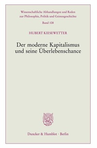 Abbildung von: Der moderne Kapitalismus und seine Überlebenschance - Duncker & Humblot