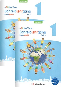 Abbildung von: ABC der Tiere 1 Neubearbeitung - Arbeitsheft Druckschrift Kompakt, Teil A und B - Mildenberger Verlag GmbH