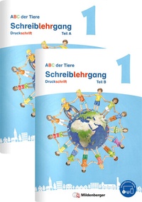 Abbildung von: ABC der Tiere 1 Neubearbeitung - Schreiblehrgang Druckschrift, Teil A und B - Mildenberger Verlag GmbH
