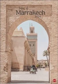 Abbildung von: Tales of Marrakech Posterkalender 2024. Reise-Kalender mit 12 beeindruckenden Fotografien der märchenhaften Stadt in Marokko. Wandkalender 2024. 37 x 54 cm. Hochformat. - Heye