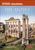 Cover: SPIEGEL GESCHICHTE Die Antike Wochen-Kulturkalender 2024. SPIEGEL-Kalender f&uuml;r Geschichtsinteressierte. Faszinierende Informationen und Fotos in einem Kalender. Format 25 x 35,5 cm - Harenberg