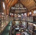 Cover: Welt der Bibliotheken 2024. Architektur-Kalender 2024 mit stimmungsvollen Fotografien und literarischen Zitaten. Gro&szlig;er Wandkalender 48x46 cm mit Monatskalendarium. - Weingarten
