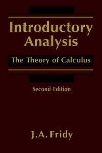 Abbildung von: Introductory Analysis - Academic Press