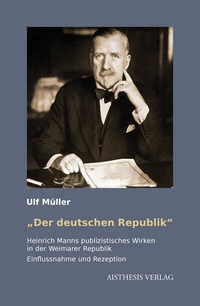 Enlarge image Cover: ""Der deutschen Republik" - Aisthesis