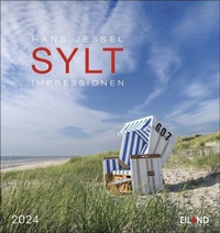 Abbildung von: Sylt Impressionen Postkartenkalender 2024 von Hans Jessel. Die schönsten Seiten der Insel in einem kleinen Kalender zum Aufstellen oder Aufhängen. Fotokalender mit monatlichen Postkarten zum Sammeln und Verschicken. - Eiland