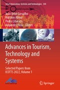 Cover: Advances in Tourism, Technology and Systems - Springer