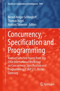 Enlarge image Cover: Concurrency, Specification and Programming - Springer