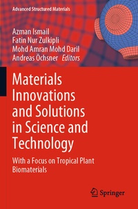 Enlarge image Cover: Materials Innovations and Solutions in Science and Technology - Springer