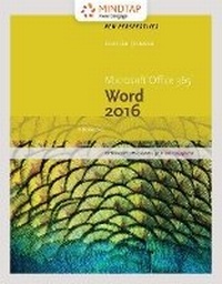 Enlarge image Cover: MindTap Computing, 2 terms (12 months) Printed Access Card for Shaffer/Pinard's New Perspectives Microsoft (R) Office 365 & Word 2016: Comprehensive - CENGAGE Learning Custom Publishing