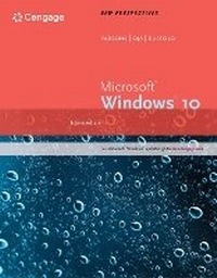 Enlarge image Cover: MindTap Computing, 1 term (6 months) Printed Access Card for Ruffolo's New Perspectives Microsoft? Windows 10: Comprehensive - CENGAGE Learning Custom Publishing