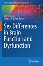 Cover: Sex Differences in Brain Function and Dysfunction - Springer