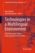 Cover: Technologies in a Multilingual Environment - Springer