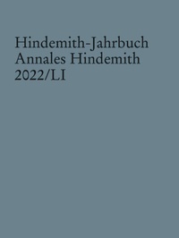 Abbildung von: Hindemith-Jahrbuch - Schott Music