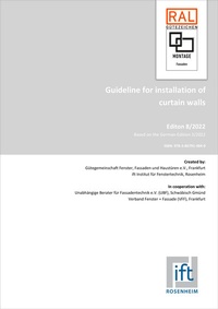 Abbildung von: Guideline for installation of curtain walls - ift Rosenheim