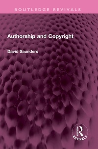 Abbildung von: Authorship and Copyright - Routledge