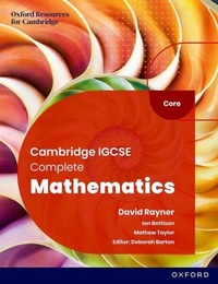 Enlarge image Cover: Cambridge IGCSE Complete Mathematics Core: Student Book Sixth Edition - Oxford University Press