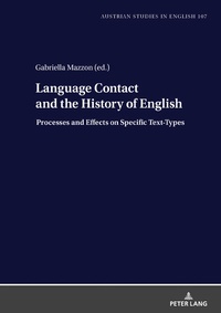 Abbildung von: Language Contact and the History of English - Peter Lang Verlag
