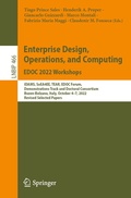 Cover: Enterprise Design, Operations, and Computing. EDOC 2022 Workshops - Springer